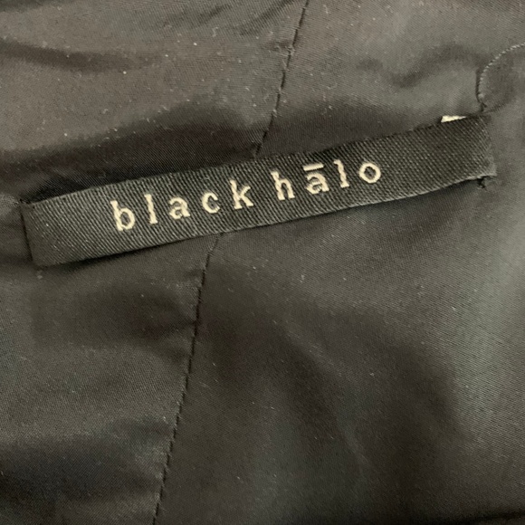 Black Halo One Shoulder Ruched Mini Dress Bodycon - Picture 8 of 8